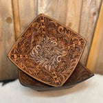 Tooled Leather Bowl