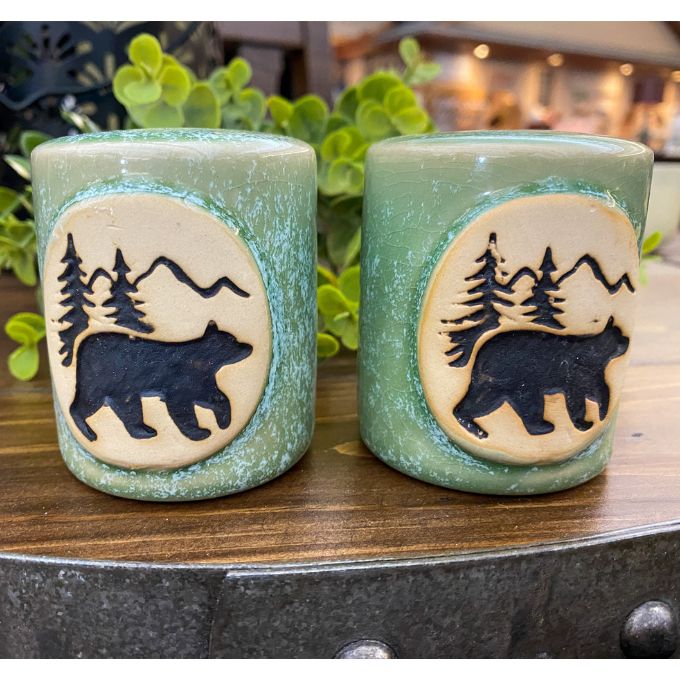 Black Bear Salt & Pepper Set - Three Colours
