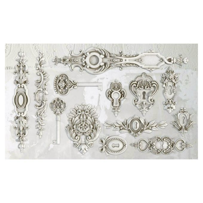 Lock & Key Decor Mould By IOD