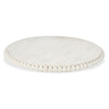 Farmhouse White Beaded Lazy Susan by Mud Pie