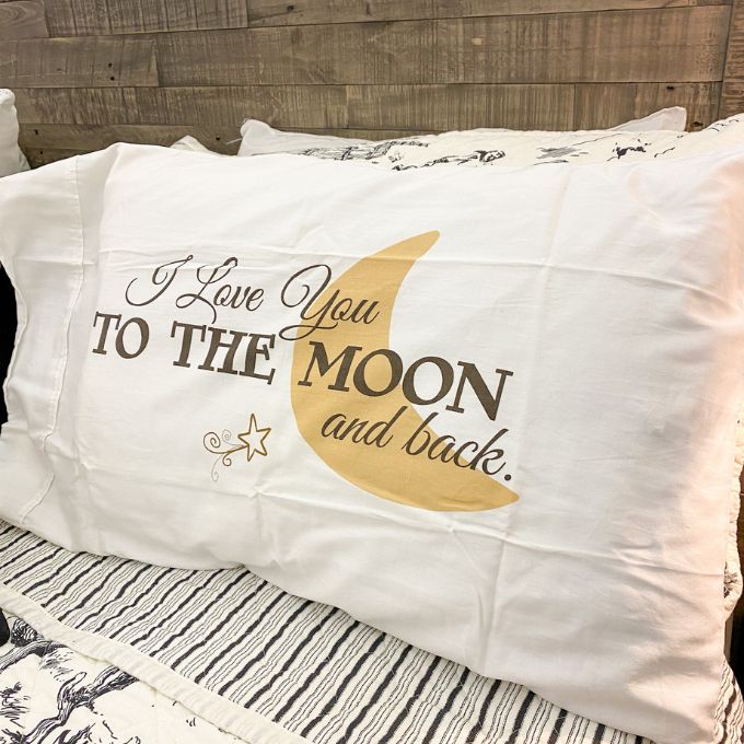 Love To Moon Pillow Case