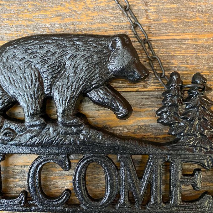 Bear Welcome Plaque