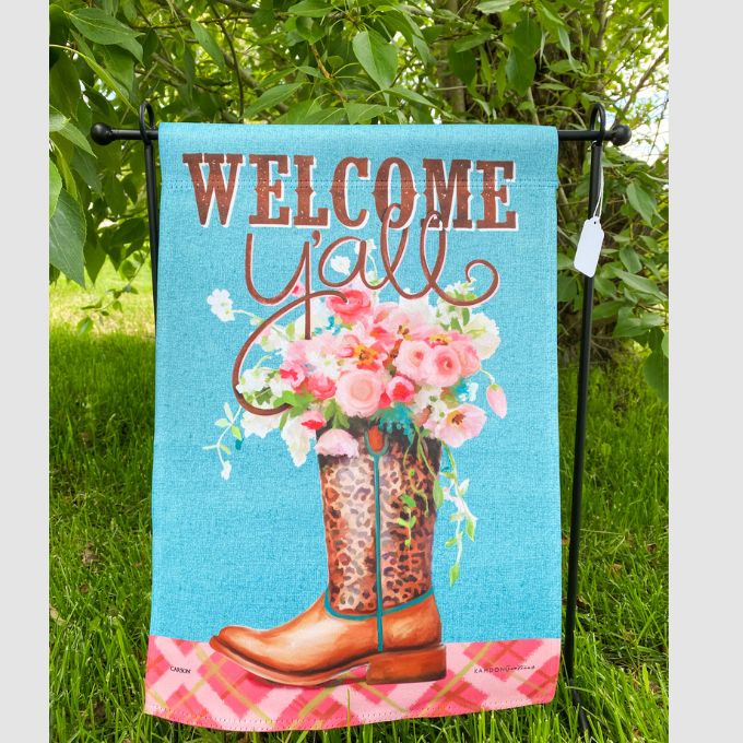 Welcome Y'All Garden Flag