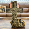 Cowboy and Kid Cross Figurine