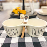 Salsa and Guac Double Dip Set by Mud Pie