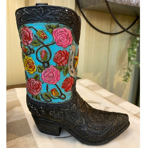 Rose Flowers Boot Vase