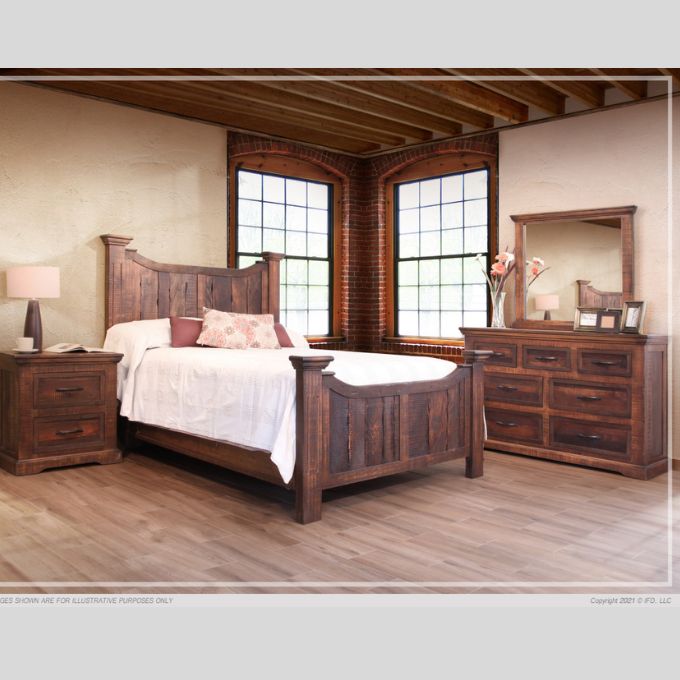 Madeira Bed - King and Queen Sizing available at Rustic Ranch Furniture and Decor.