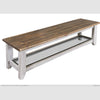 Pueblo Gray Bench available at Rustic Ranch Furniture and Decor.