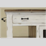 Pueblo White Kitchen Cart available at Rustic Ranch Furniture and Decor.