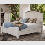 Pueblo White Bed - King and Queen Sizing available at Rustic Ranch Furniture and Decor.