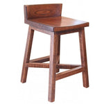 Pueblo Stool - Two Heights available at Rustic Ranch Furniture and Decor.