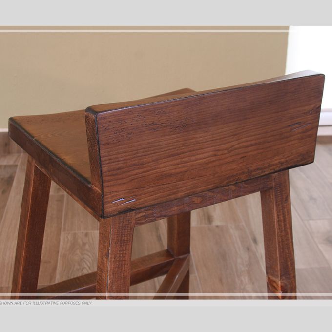 Pueblo Stool - Two Heights available at Rustic Ranch Furniture and Decor.