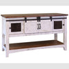 Pueblo White Sofa Table