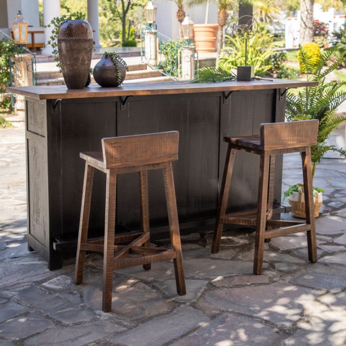 Pueblo Black 30" Bar Stool is available at Rustic Ranch Furniture and Decor.