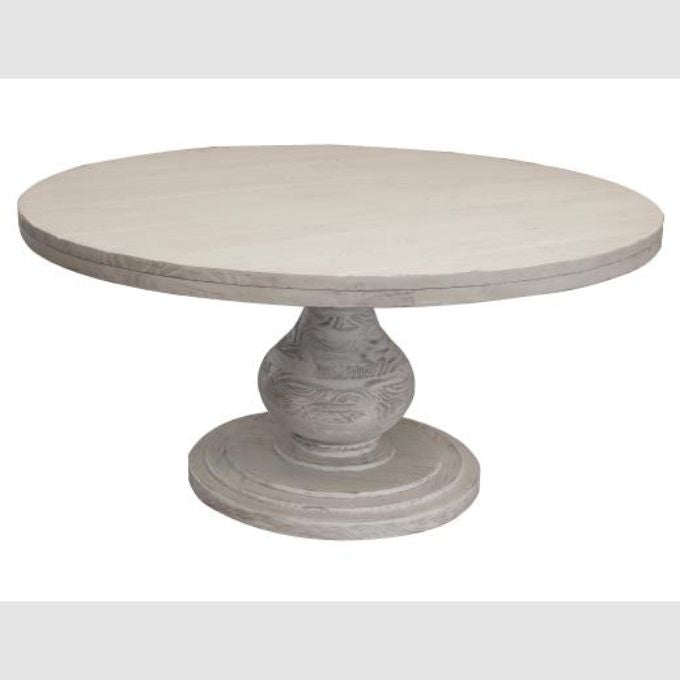 Bonanza Round Dining Table - Two Colours available at Rustic Ranch Furniture and Decor.