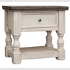 Stone White Nightstand available at Rustic Ranch Furniture and Decor.