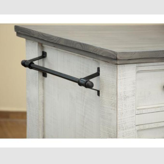 Stone Kitchen Cart available at Rustic Ranch Furniture and Decor.