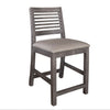 Stone Ladderback Counter Height Stool available at Rustic Ranch Furniture and Decor.