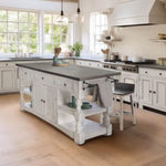 Stone Kitchen Island available at Rustic Ranch Furniture and Decor.