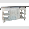 Stone Kitchen Island available at Rustic Ranch Furniture and Decor.