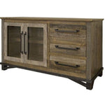 Loft Brown Three Door Buffet - 60" available at Rustic Ranch Furniture and Decor.