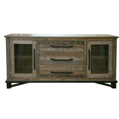 Loft Brown Three Drawer Buffet available at Rustic Ranch Furniture and Decor.