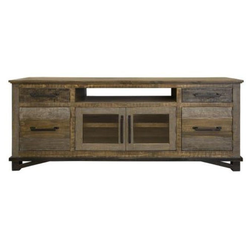 Loft Brown 76" TV Stand available at Rustic Ranch Furniture and Decor.