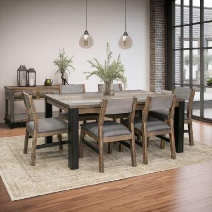 Loft Brown Dining Table - 65" available at Rustic Ranch Furniture and Decor.