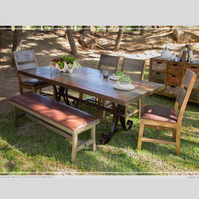 Multicolor Rustic Dining Antique Multi Colour Dining Table – Rustic Ranch Furniture and Decor