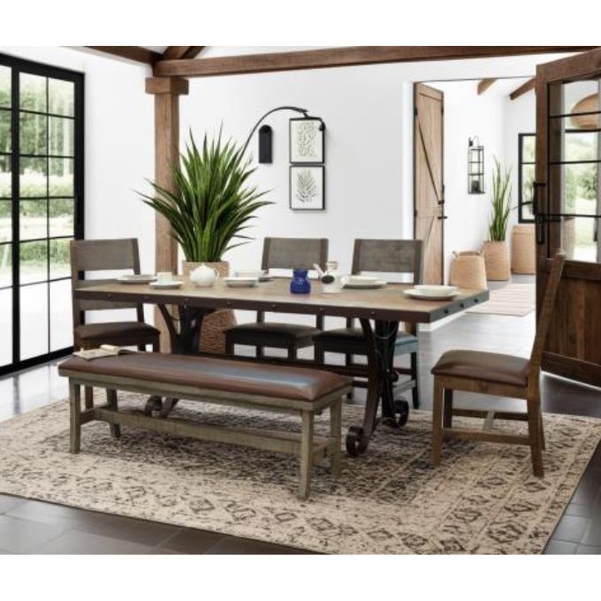 Antique Multicolor Dining Chair available at Rustic Ranch Furniture and Decor.