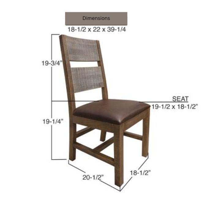 Antique Multicolor Dining Chair