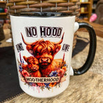 No Hood Like Moo-therhood Highland Cow Mug