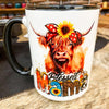 Blessed Mama Highland Cow Mug