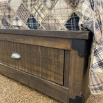 Iron Mountain Storage Bed available at Rustic Ranch Furniture and Decor.