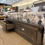 Iron Mountain Storage Bed available at Rustic Ranch Furniture and Decor.