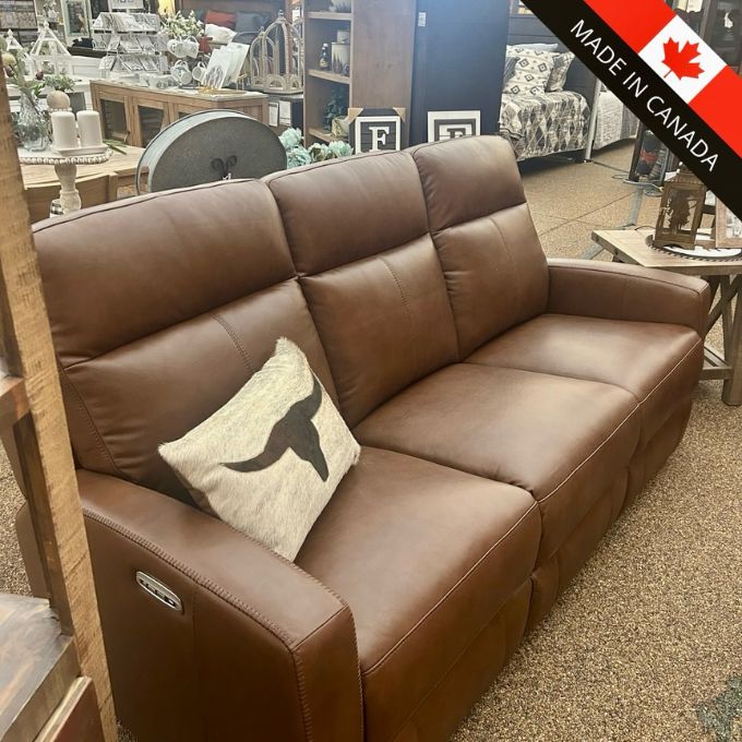 Muskoka Reclining Sofa available at Rustic Ranch Furniture and Decor.