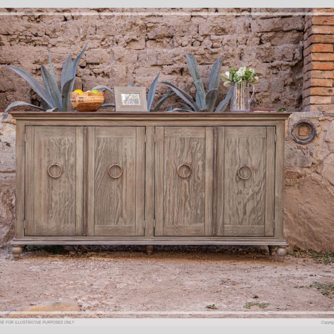 Olive Capri Four Door Buffet available at Rustic Ranch Furniture in Airdrie Alberta