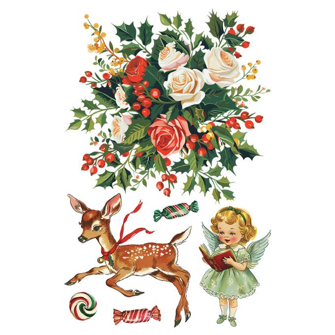 Kitschy Christmas Transfer by IOD available at Rustic Ranch Furniture and Decor.