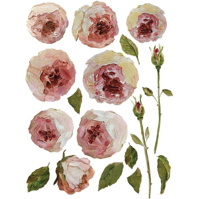 Painterly Floral Transfer Pad by IOD