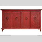 Red Capri Four Door Buffet available at Rustic Ranch Furniture in Airdrie, Alberta.