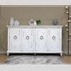 White Capri Four Door Buffet available at Rustic Ranch Furniture in Airdrie, Alberta.