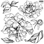 Peonies Stamp by IOD