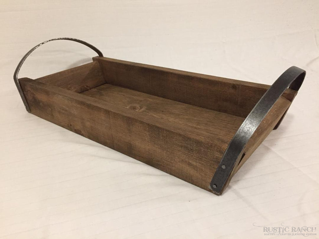 Wooden rustic tray, Serving Tray Handles, Large serving tray, Breakfast  serving tray, Bathroom Tray, Farmhouse Tray, wood Coffee Table Tray