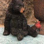 BEAR WITH BIRD-Rustic Ranch