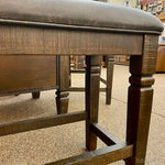 Homestead Backless Upholstered Square Stool - 24" and 30" available at Rustic Ranch Furniture in Airdrie, Alberta