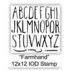 Farmhand Letter Decor Stamp by IOD