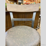 Doe Valley Upholstered Swivel Stool with Back - 24" and 30" available at Rustic Ranch Furniture in Airdrie, Alberta