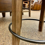 Doe Valley Upholstered Backless Round Swivel Stools 24" and 30" available at Rustic Ranch Furniture in Airdrie, Alberta