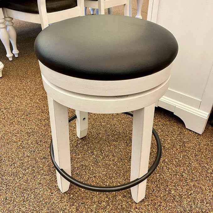 Carriage House Backless Swivel Stool - Two Heights-Rustic Ranch