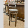Homestead Upholstered Swivel Stool with Back - 24" and 30" available at Rustic Ranch Furniture in Airdrie, Alberta